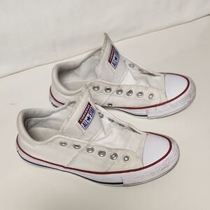 Converse White Canvas Sneakers with Rubber Sole